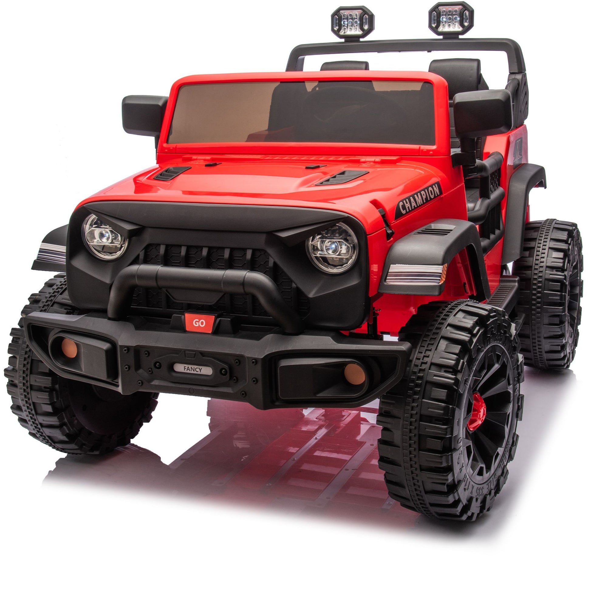 24V Two-seater Kids Ride On Electric Car W/parents control,Seat width 19.69in,400W motor,Four-wheel suspension,light&searchlight,USB,MP3,Bluetooth,Provide a speed of 1.86-4.35MPH for kids of 3+. - Discount Msrp 
