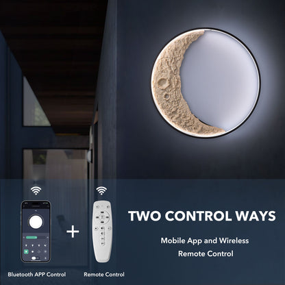 3D Moon Indoor & Outdoor Wall Lamp, Moon Lamp, Wall Decorations, Waterproof outdoor wall lights - Discount Msrp 