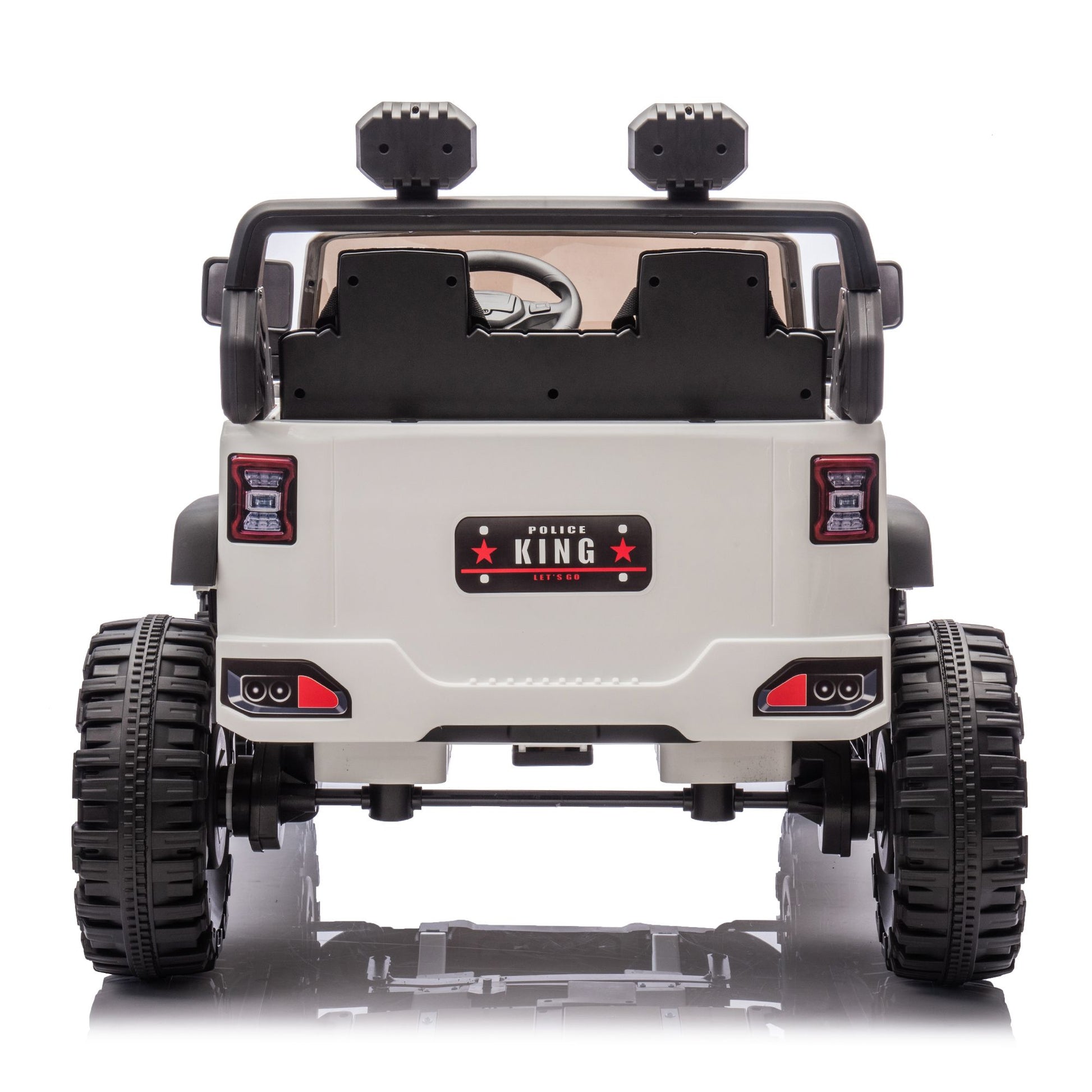 24V Two-seater Kids Ride On Electric Car W/parents control,Seat width 19.69in,400W motor,Four-wheel suspension,light&searchlight,USB,MP3,Bluetooth,Provide a speed of 1.86-4.35MPH for kids of 3+. - Discount Msrp 