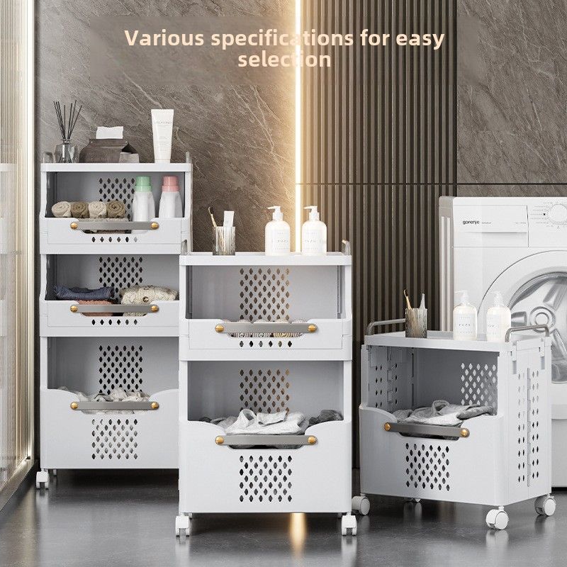 Laundry Basket Bathroom Foldable Dirty Clothes Storage Basket Wall Hanging Shelf - Discount Msrp 