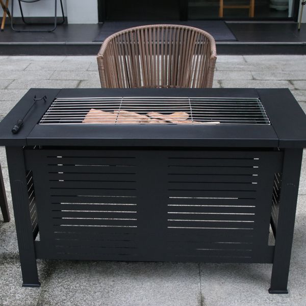 fire pit multifunctional chinese hibachi cooking tea bbq grill patio grill stove table outdoor furniture heating patio - Discount Msrp 