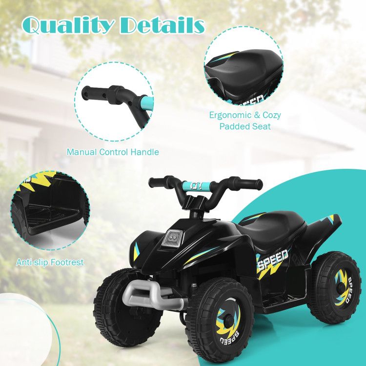 6V Kids Electric ATV 4 Wheels Ride-On Toy - Discount Msrp 