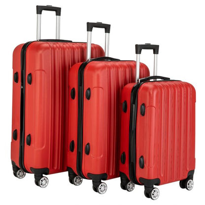 3-in-1 Multifunctional Large Capacity Traveling Storage Suitcase Luggage Set Red - Discount Msrp 