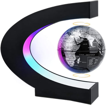 Magnetic Levitating Globe with LED Light; Cool Tech Gift for Men Father Boys; Birthday Gifts for Kids; Floating Globes World Desk Gadget Decor in Office Home/Display Frame Stand - Discount Msrp 