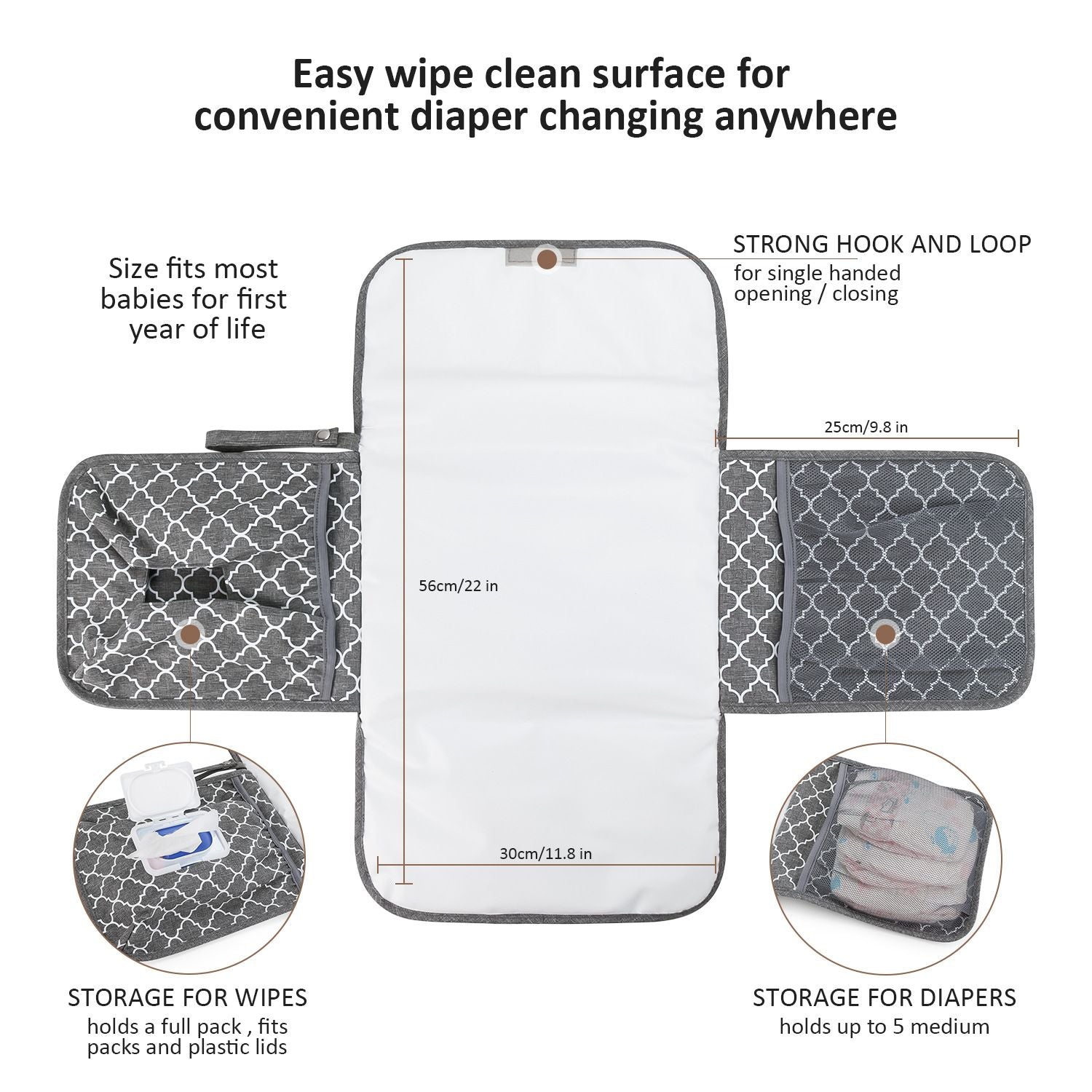 Baby changing diaper pad mother and baby travel portable waterproof diaper pad multifunctional wet wipes bag mommy bag accessories - Discount Msrp 