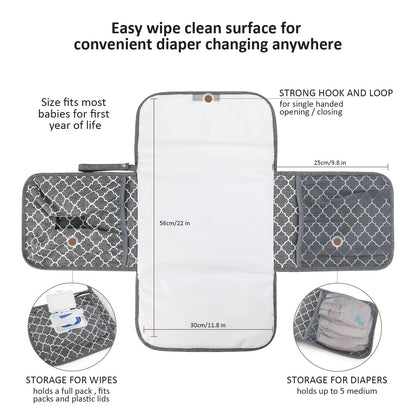 Baby changing diaper pad mother and baby travel portable waterproof diaper pad multifunctional wet wipes bag mommy bag accessories - Discount Msrp 