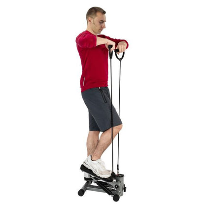 S025 Aerobic Fitness Step Air Stair Climber Stepper Exercise Machine New Equipment Silver - Discount Msrp 