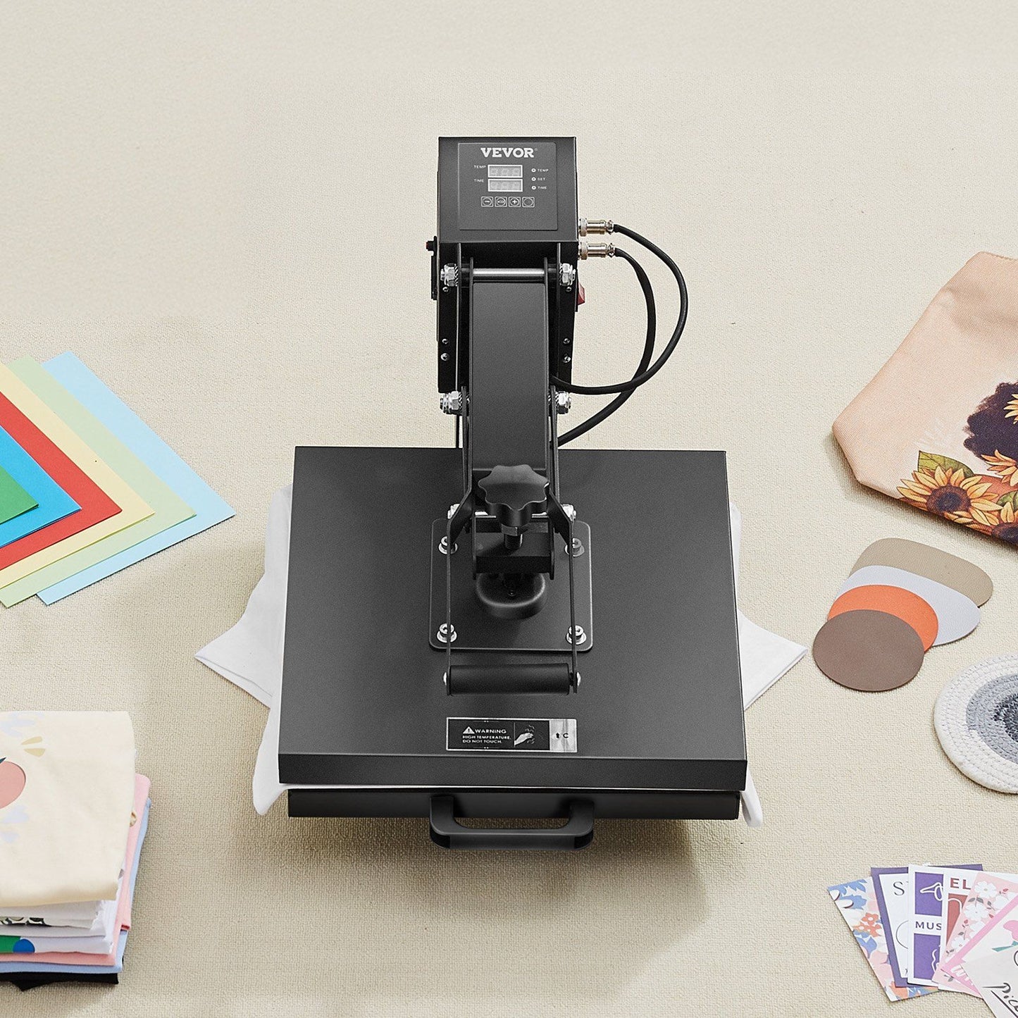 Heat Press Machine 15 x 15 inch Sublimation Printer Transfer for DIY T-shirt - Discount Msrp 