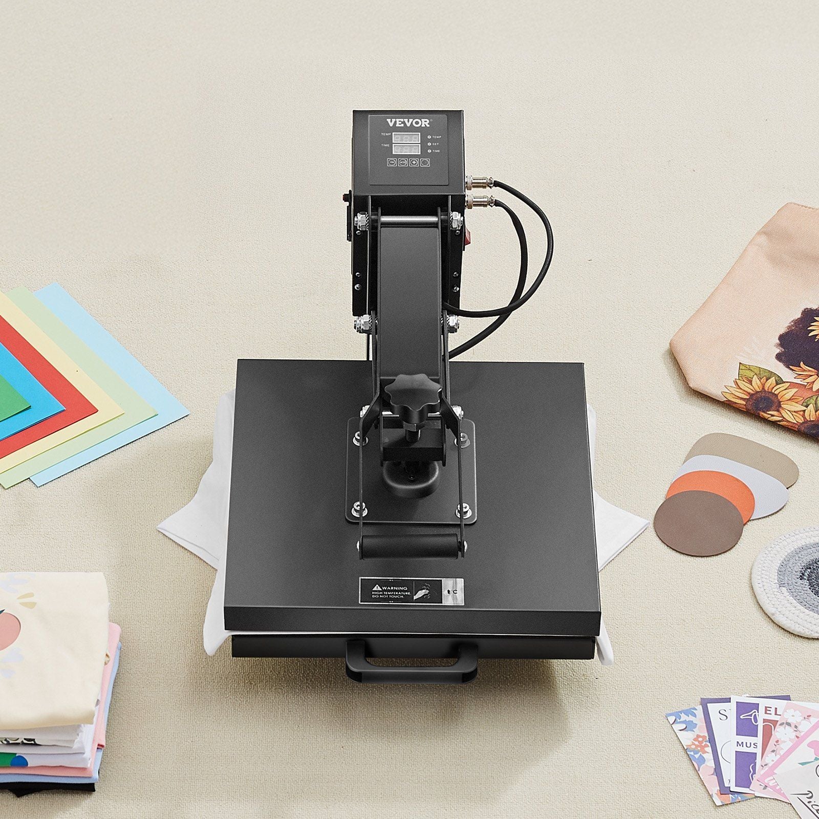 Heat Press Machine 15 x 15 inch Sublimation Printer Transfer for DIY T-shirt - Discount Msrp 