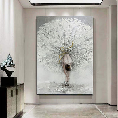 Hot sale Dancing Girl Oil Painting on Canvas Hand Painted abstract figure wall art picture for living room home decor - Discount Msrp 
