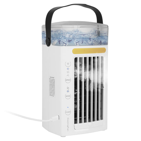 4 In 1 Portable Air Conditioner Fan Evaporative Air Cooler Water Fan - Discount Msrp 