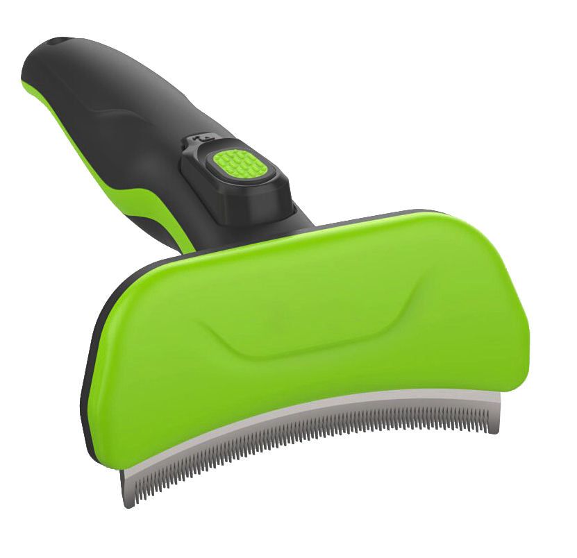 Pet Life 'Fur-Guard' Easy Self-Cleaning Grooming Deshedder Pet Comb - Discount Msrp 