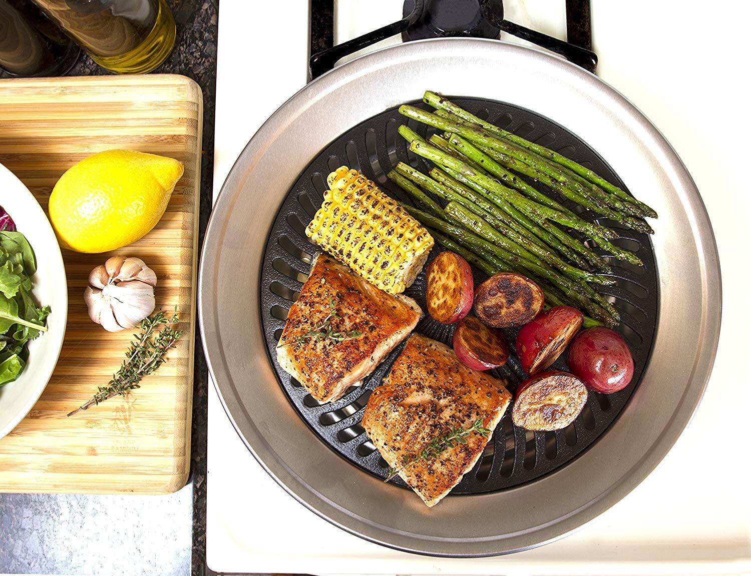 Go Go Smokeless Non-Stick Barbecue Grill For Indoors And Outdoors - Discount Msrp 