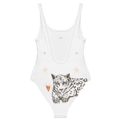 Lyra One Piece Swimsuit in White Jaguar - Discount Msrp 