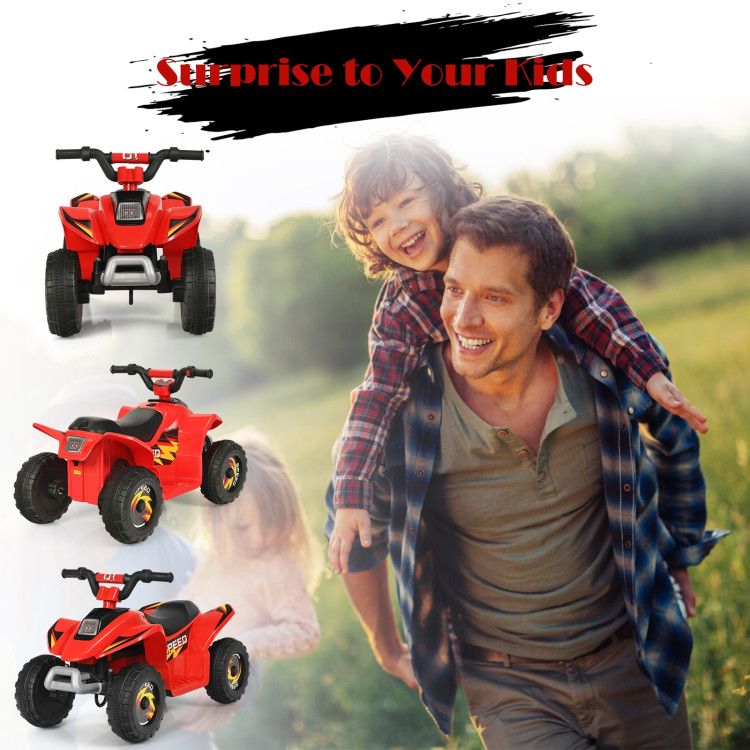 6V Kids Electric ATV 4 Wheels Ride-On Toy - Discount Msrp 