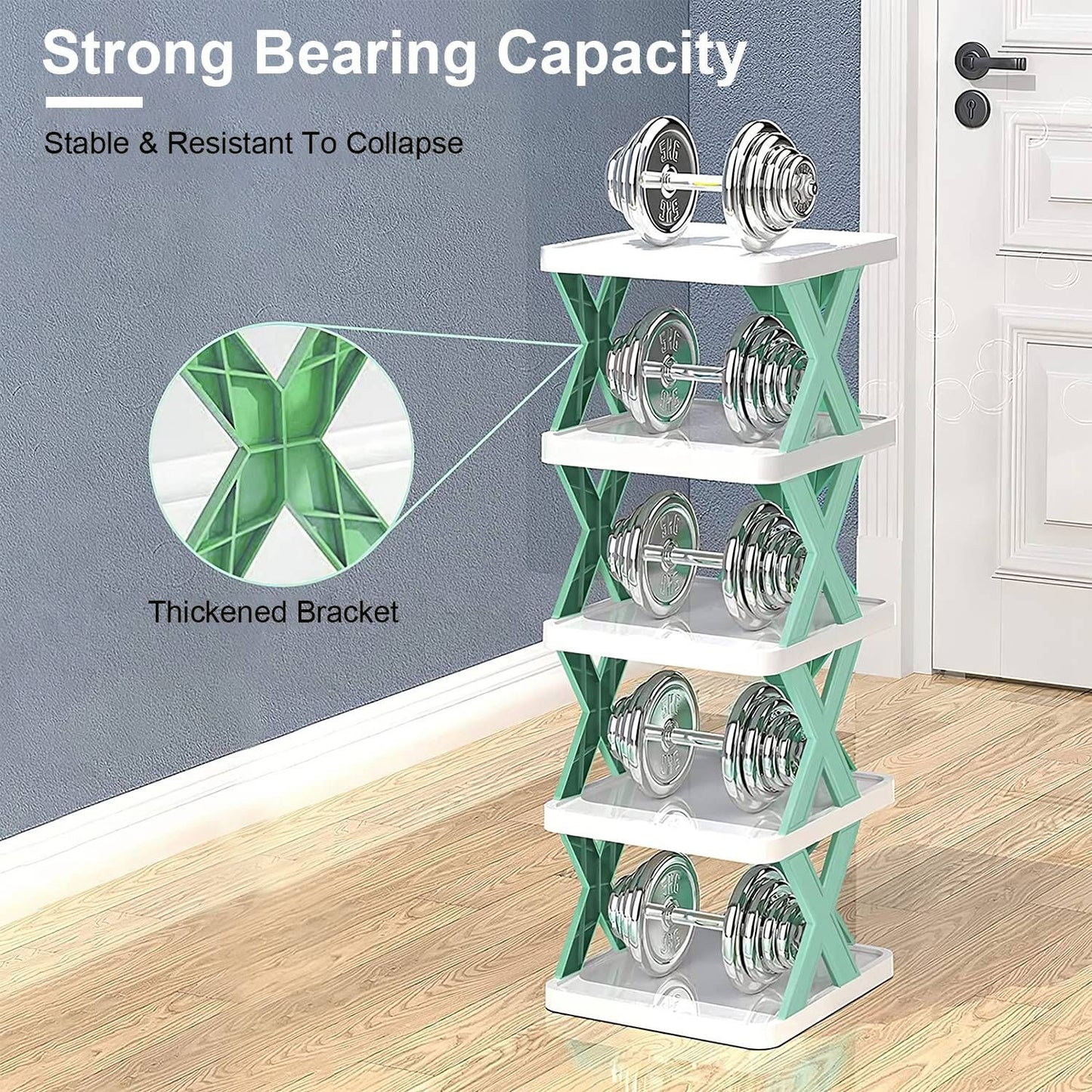9Tier Narrow Entryway Shoe Rack Plastic Vertical Shoe Organizer Space Saving Free Standing Shoes Storage Shelf Closet Hallway - Discount Msrp 