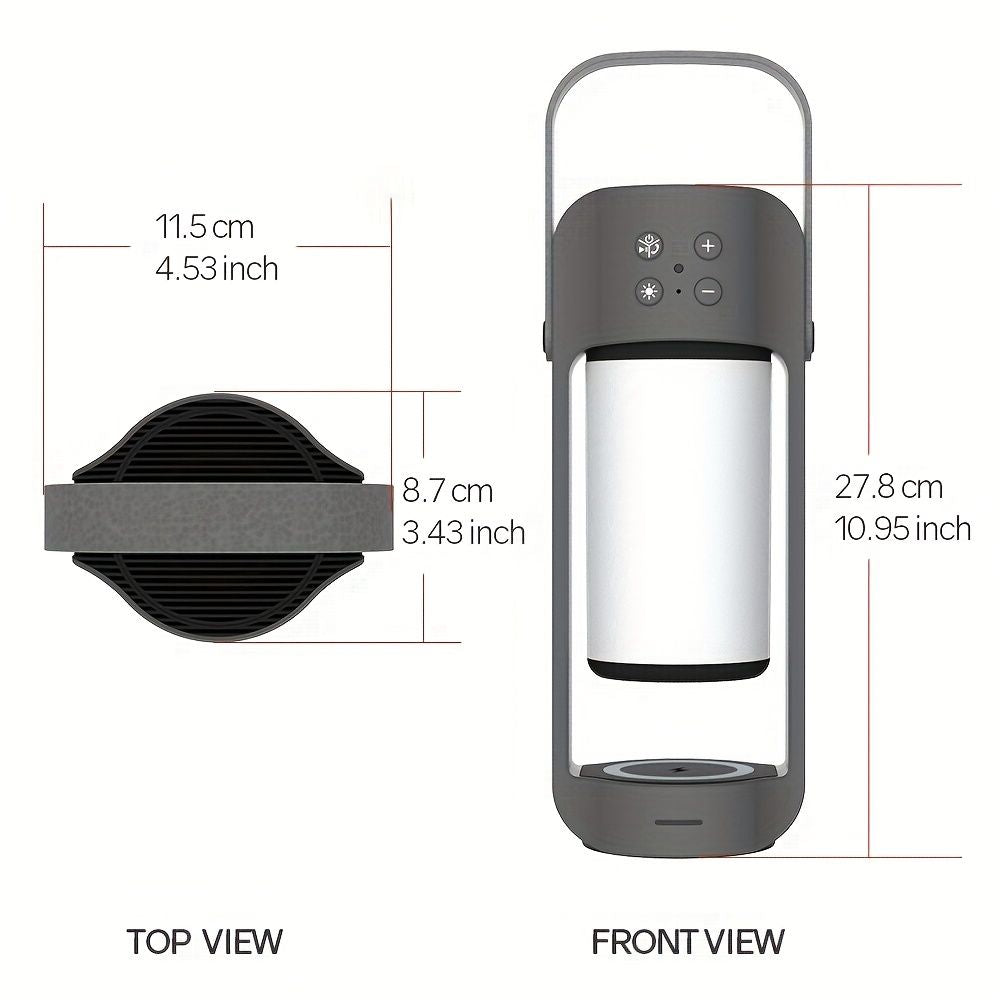 Portable Wireless Flame LED Speaker With Wireless Charger; Speaker With 10 Hours Working Time; 10W Speaker BT 4.2 Version; Mega Bass Sound Quality For Indoor And Outdoor - Discount Msrp 