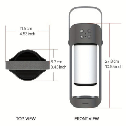 Portable Wireless Flame LED Speaker With Wireless Charger; Speaker With 10 Hours Working Time; 10W Speaker BT 4.2 Version; Mega Bass Sound Quality For Indoor And Outdoor - Discount Msrp 