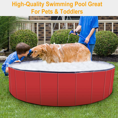 Foldable Pet Swimming Pool PVC Kiddie Baby Dog Swim Pool Bathing Tub Playmat Kids Pools - Discount Msrp 