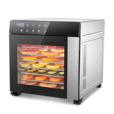 Food Dehydrator Machine 25QT, 8 Trays Stainless Steel Dehydrator Machine, Large Capacity Dehydrators for Food and Jerky, Herbs, Yogurt, Veggies, Dog Treats - Discount Msrp 