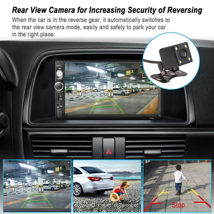 7 Inches Universal Wireless Car MP5 Player 1080P Video Player Stereo Audio FM Radio - Discount Msrp 
