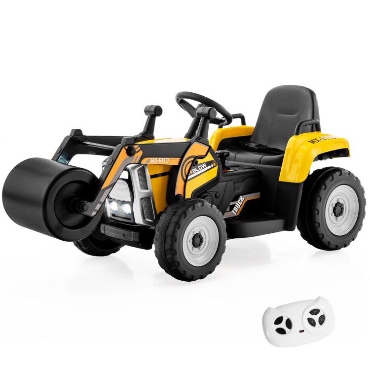 12V Kids Ride on Road Roller with 2.4G Remote Control - Discount Msrp 