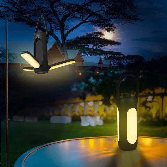 Camping Lights; Freefolding Rechargeable LED Camping Lantern; 10000mAh Super Large; 3 Light Modes & SOS Signal Great for Camping; Hurricane Emergency Kits and Travel - Discount Msrp 