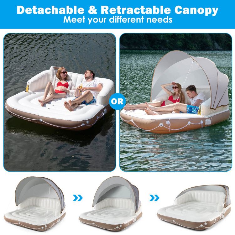 Inflatable Pool Float Lounge Swimming Raft - Discount Msrp 