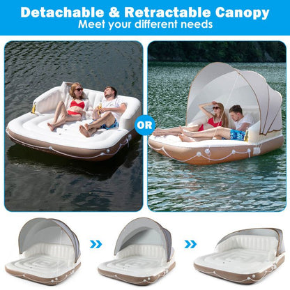 Inflatable Pool Float Lounge Swimming Raft - Discount Msrp 