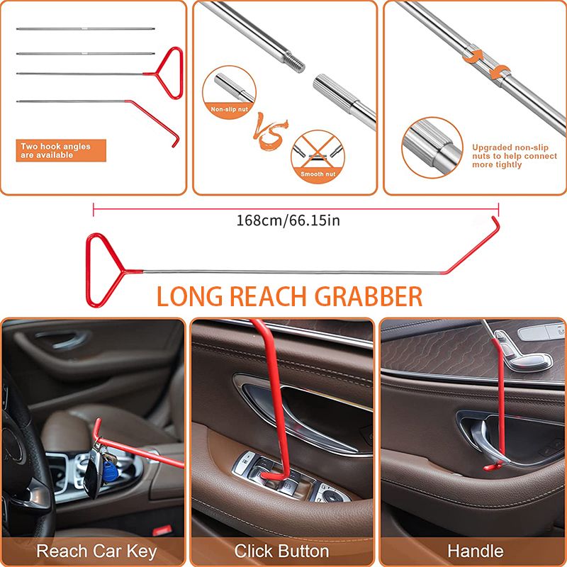 Automotive Tool Set 34-piece professional automotive kit with stainless steel long distance fasteners seamless wedge air wedge pump automotive trim removal tool SpeedX.UNIUNI.Amazon.USPS - Discount Msrp 