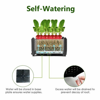 Set of 4 Elevated Flower Vegetable Herb Grow Planter Box - Discount Msrp 