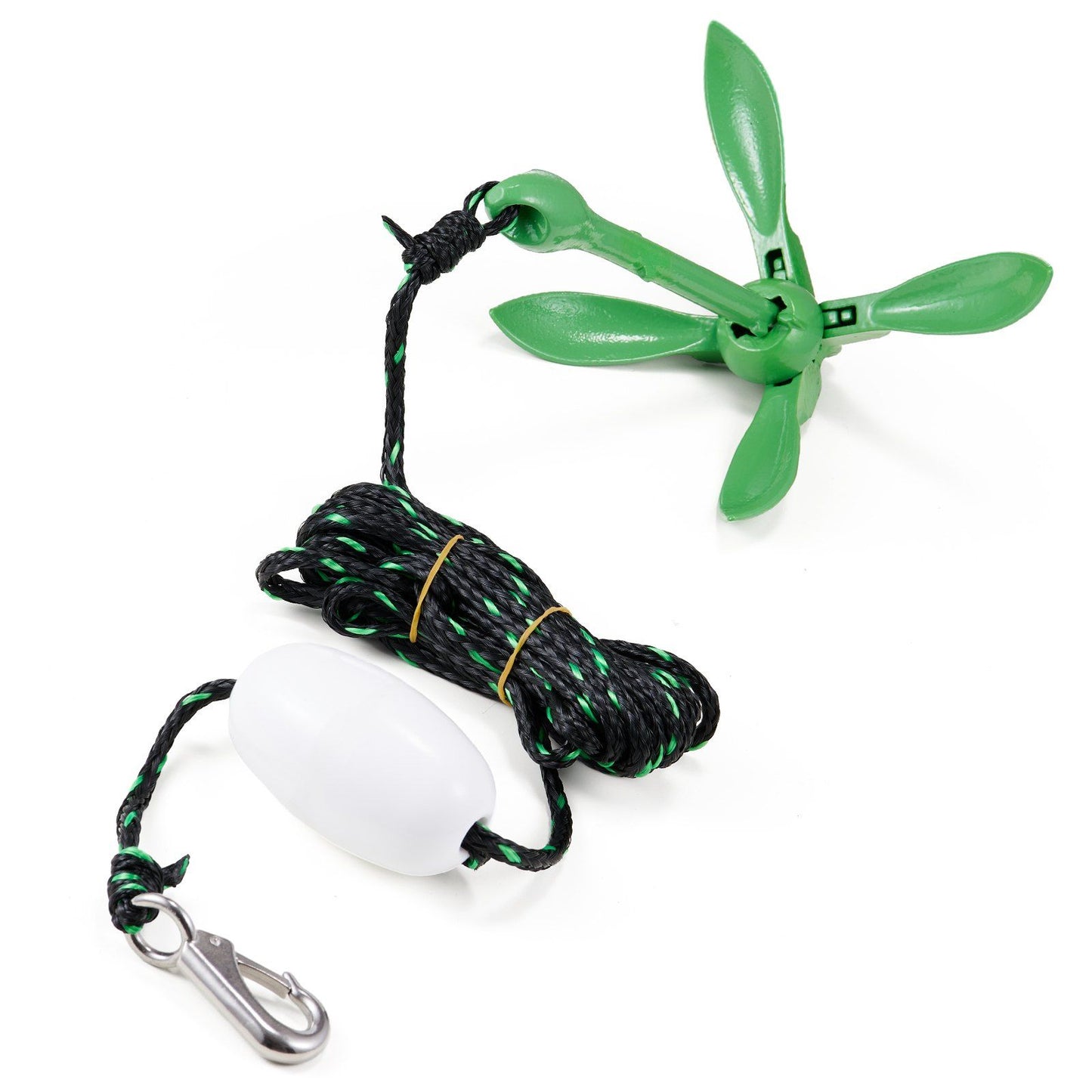 VEVOR Kayak Anchor Kit, 3.5 lb Paddle Board Anchor Kit with 26.2 ft/8 m Rope and Buoy, Folding Small Boat Anchor with Storage Bag and Snap Hook, Kayak Accessories for Kayaks, Small Boats, Canoes - Discount Msrp 