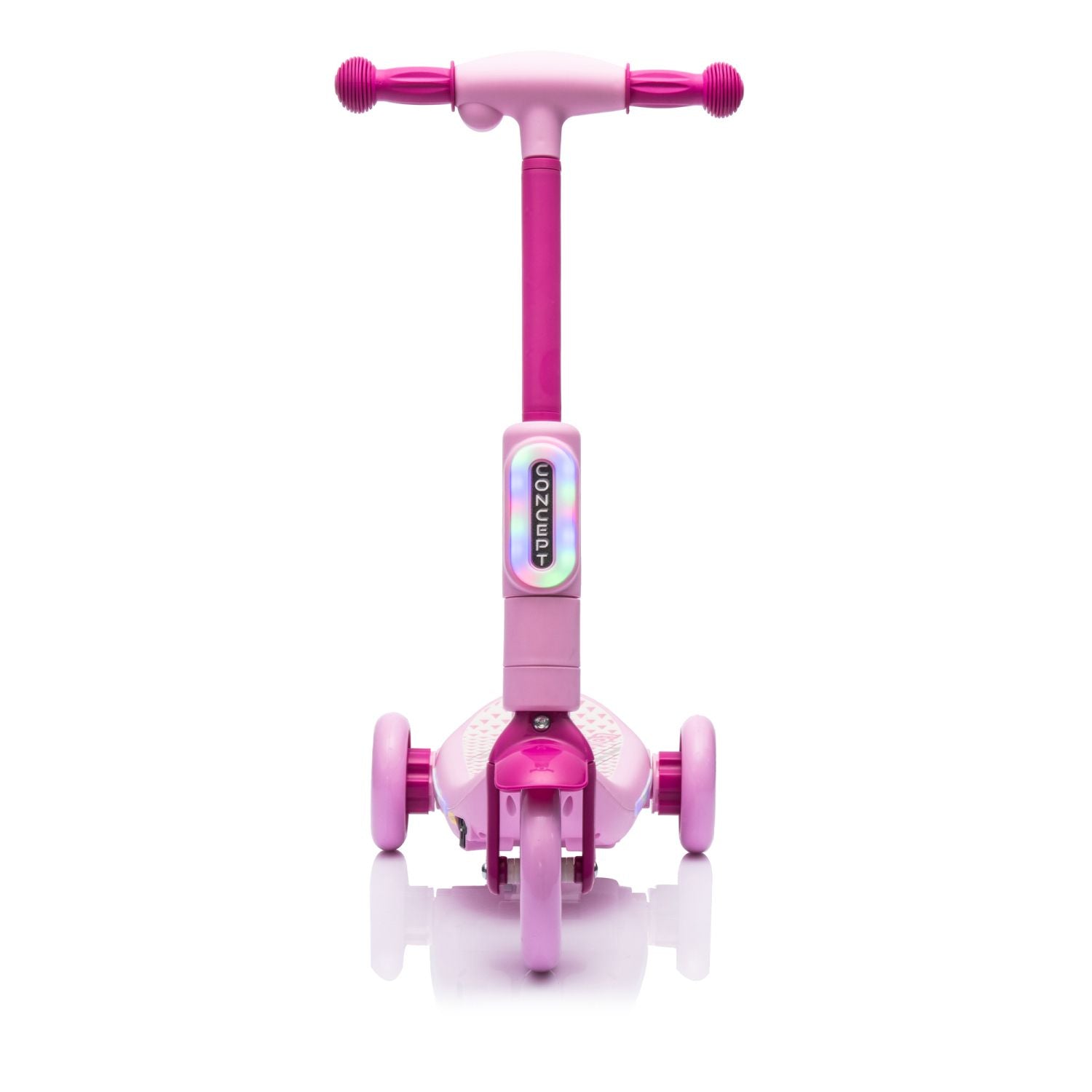 2in1 Kids Ride On Three-Wheel Electric Scooter,Tail Color Lights W/Spray,Wider Pedal,PU Wheels For Effective Floor Protection,Independent Light Switch With Music,One Button Acceleration For Kids 3+ - Discount Msrp 