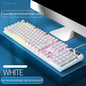 104 Keys Gaming Keyboard Wired Keyboard Color Matching Backlit Mechanical Feel Computer E-sports Peripherals for Desktop Laptop - Discount Msrp 