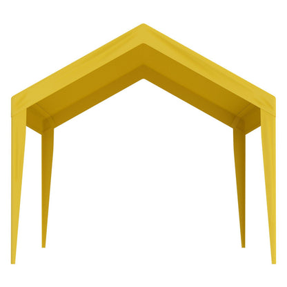 VEVOR Carport Replacement Canopy Cover 10 x 20 ft, Garage Top Tent Shelter Tarp Heavy-Duty Waterproof & UV Protected, Easy Installation with Ball Bungees,Beige (Only Top Cover, Frame Not Include) - Discount Msrp 