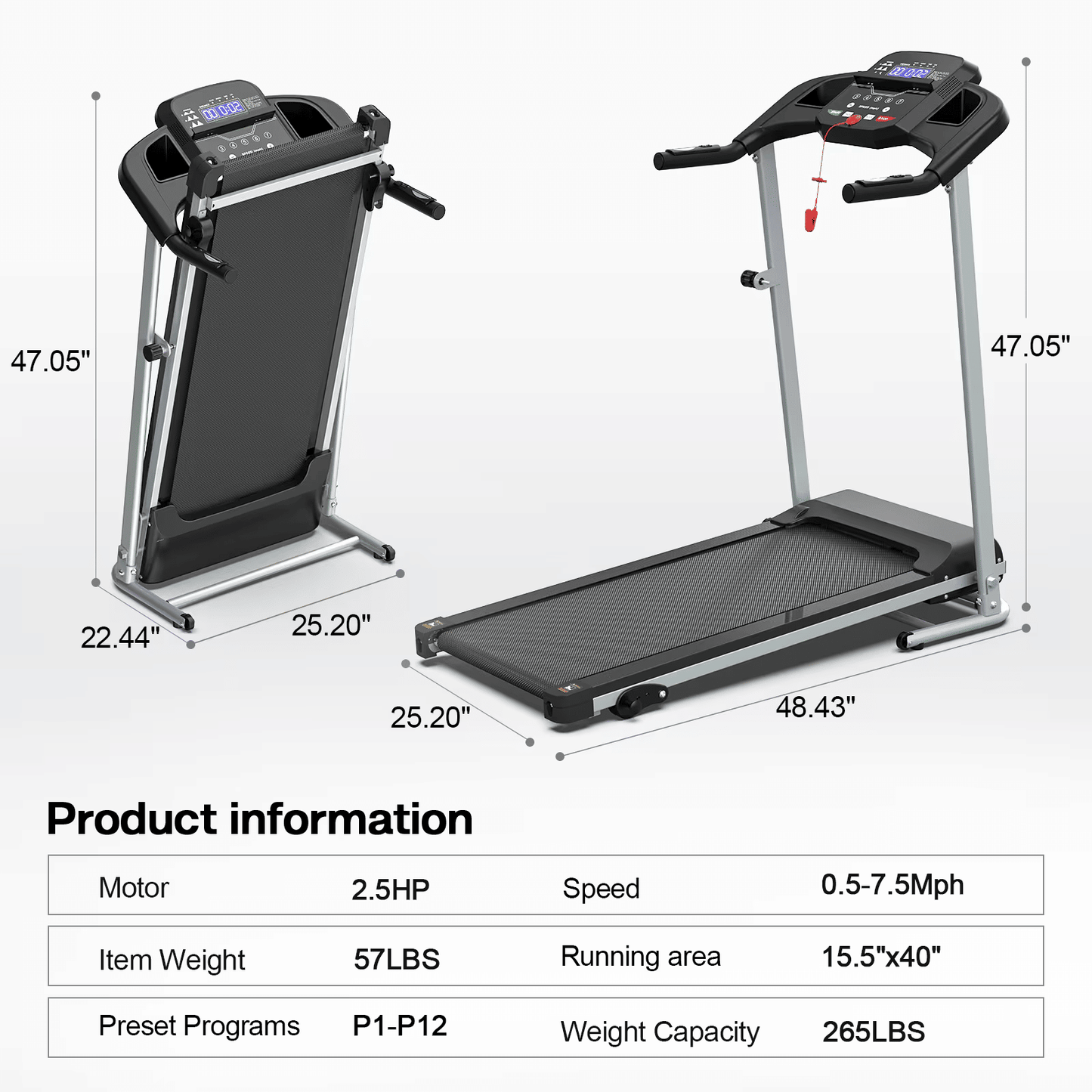 Home Folding Treadmill With Pulse Sensor - Discount Msrp 