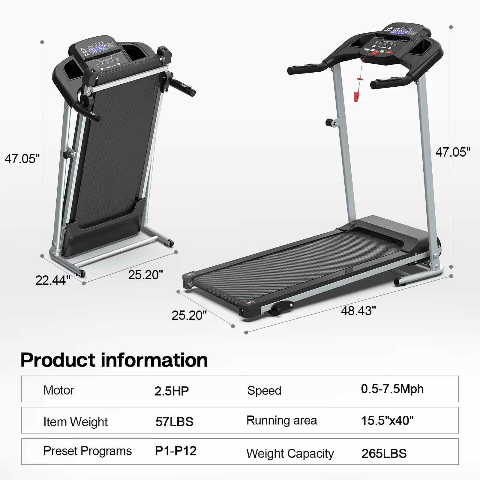 Home Folding Treadmill With Pulse Sensor - Discount Msrp 