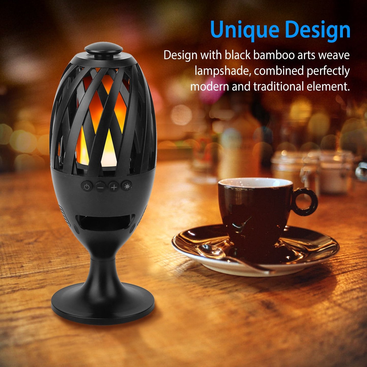 LED Flame Speakers Torch Wireless Speaker Waterproof Stereo Bass Speaker Outdoor Light-Up Speaker Atmosphere LED Flickers Night Light Patio Stake Lights/Lantern for Party Camping - Discount Msrp 