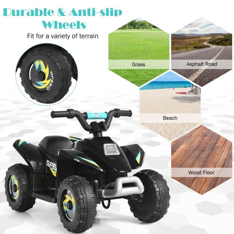 6V Kids Electric ATV 4 Wheels Ride-On Toy - Discount Msrp 