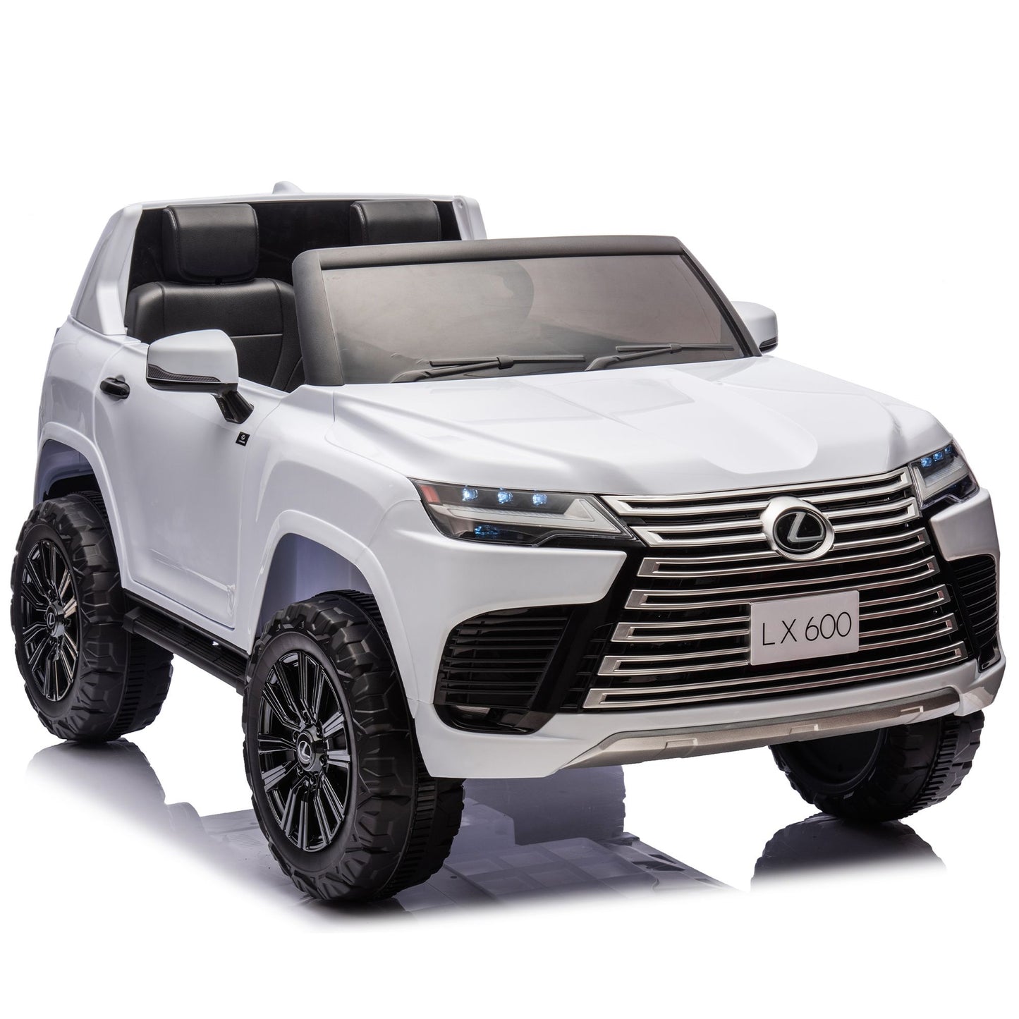 Licensed LEXUS LX600 24V Two-seater XXL Kids Ride On Car W/Parents Control,Seat width 20 inches,2WD,Four-wheel suspension,Bluetooth,MP3,Music,Power display,Speeds 1.86-3.11MPH For Kids. - Discount Msrp 