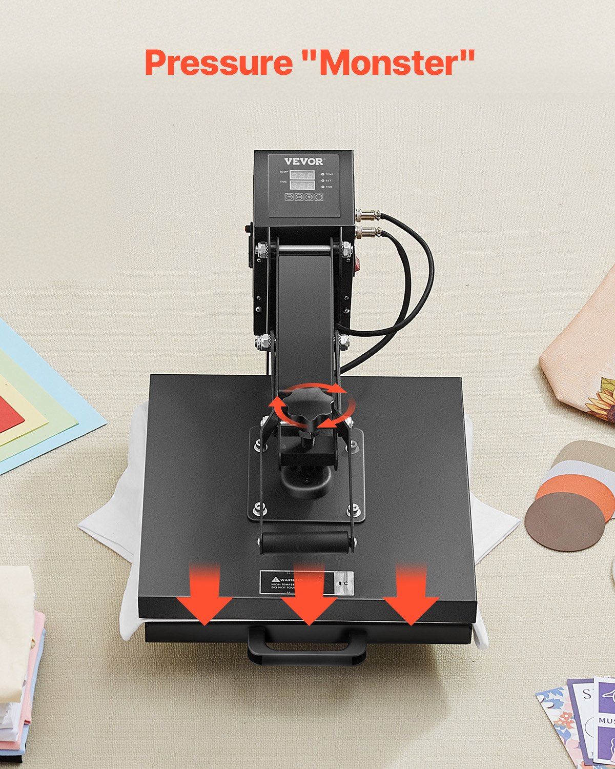 Heat Press Machine 15 x 15 inch Sublimation Printer Transfer for DIY T-shirt - Discount Msrp 