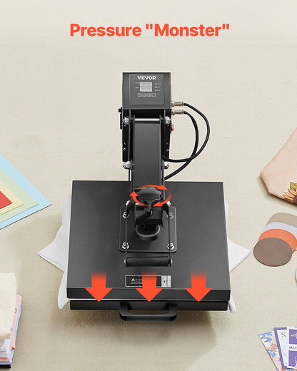 Heat Press Machine 15 x 15 inch Sublimation Printer Transfer for DIY T-shirt - Discount Msrp 