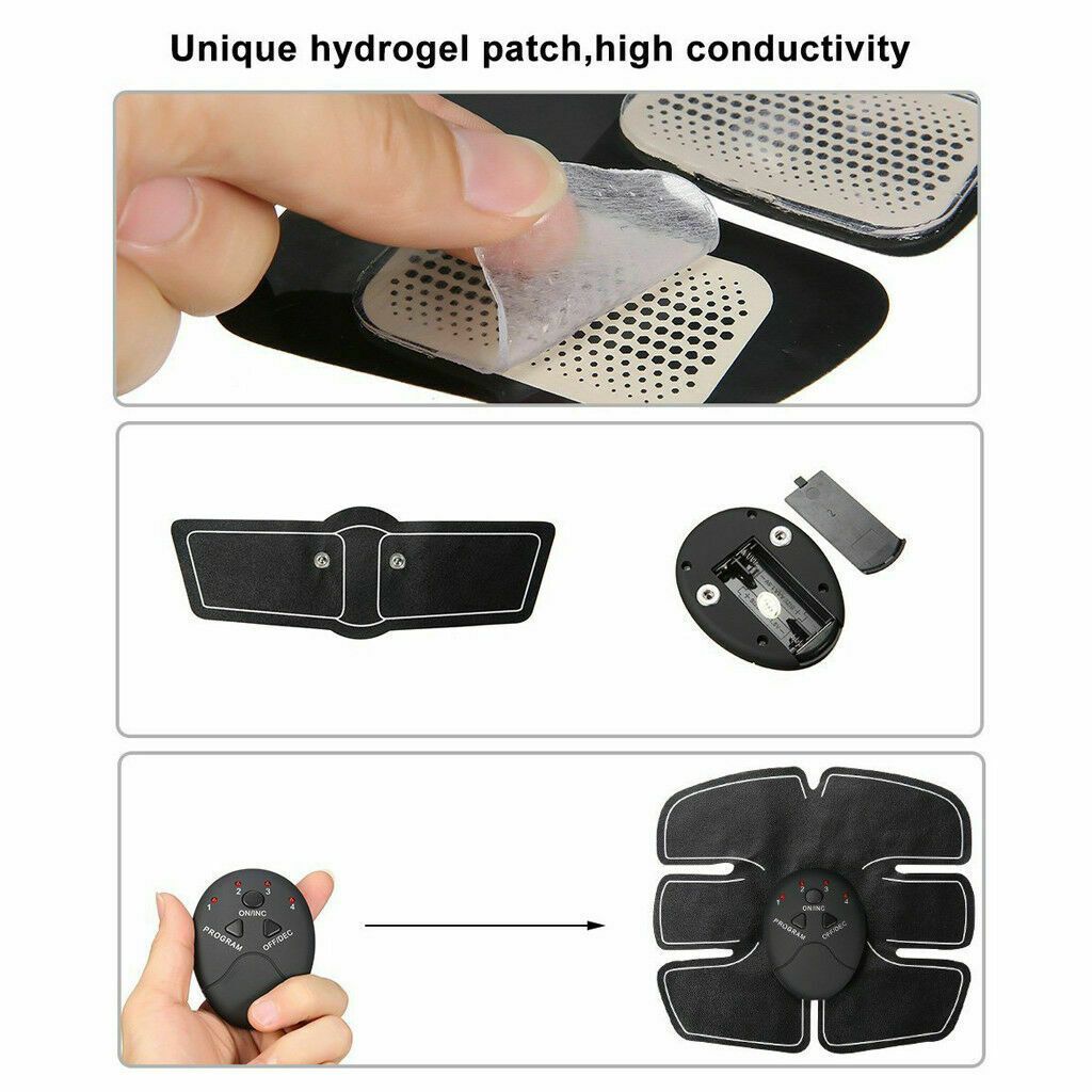 Electric Muscle Toner Machine ABS Toning Belt Simulation Fat Burner Belly Shaper - Discount Msrp 