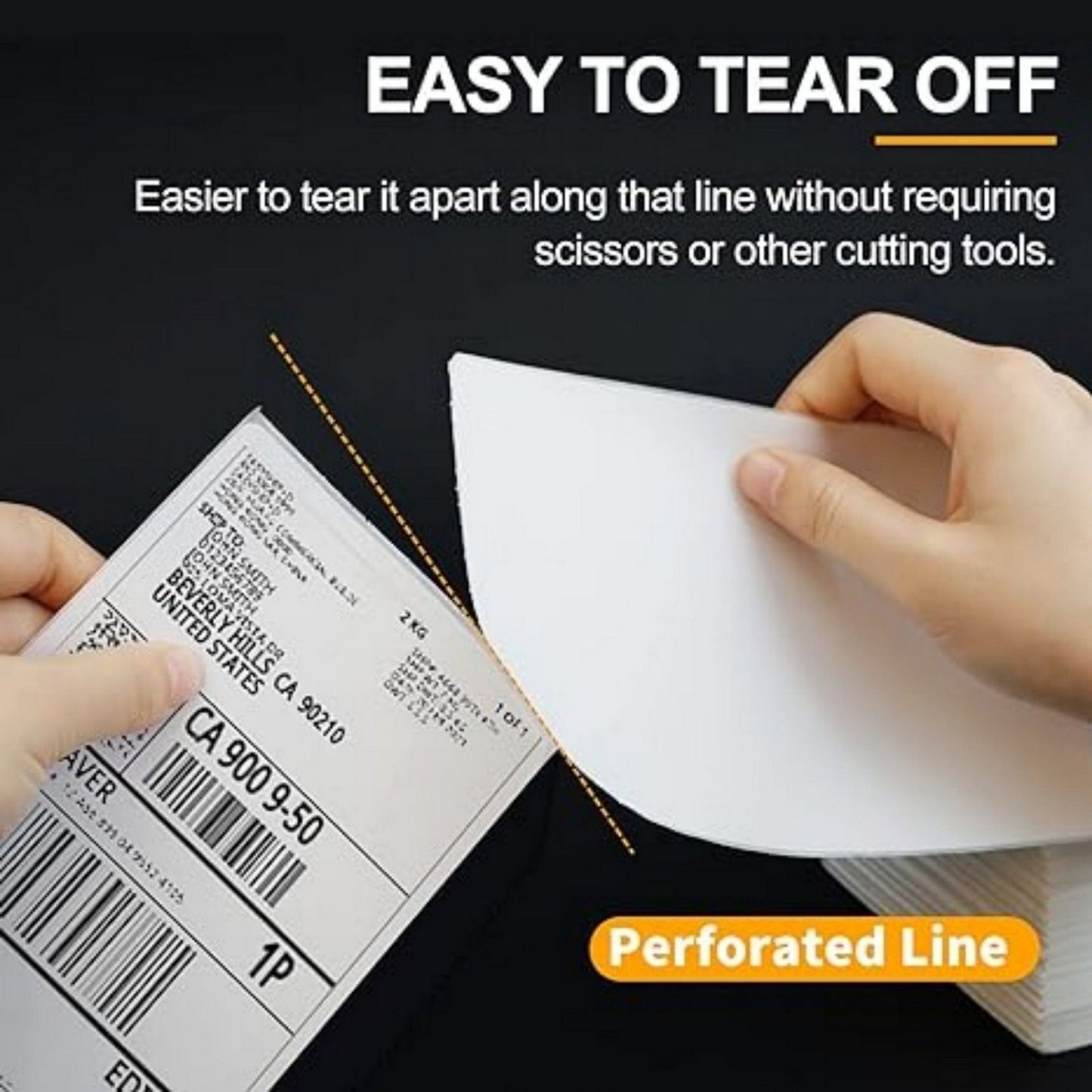 Thermal Paper 500/1000/1500 /2000/2500/3000/3500/4000 sheets of 4 ''x6' 'thermal label paper white shipping labels, used for thermal label printers, logistics labels 100x150mm - Discount Msrp 