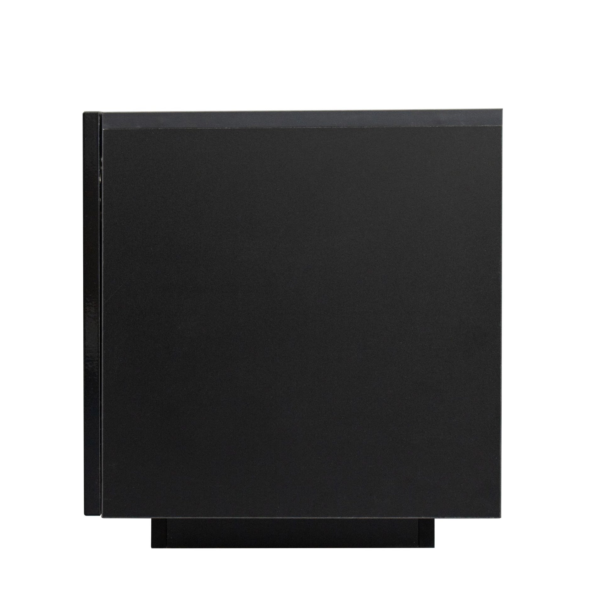TV Cabinet Wholesale, Black TV Stand with Lights, Modern LED TV Cabinet with Storage Drawers, Living Room Entertainment Center Media - Discount Msrp 
