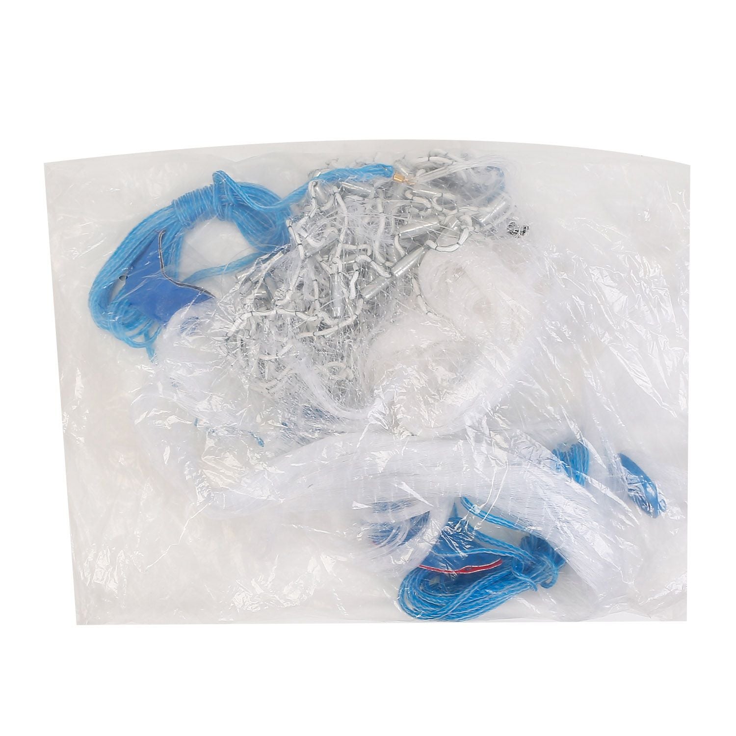Fishing Cast Net Bait Trap Easy Throw Heavy Duty Hand Cast Net with Chain Sinker Bottom Spread - Discount Msrp 