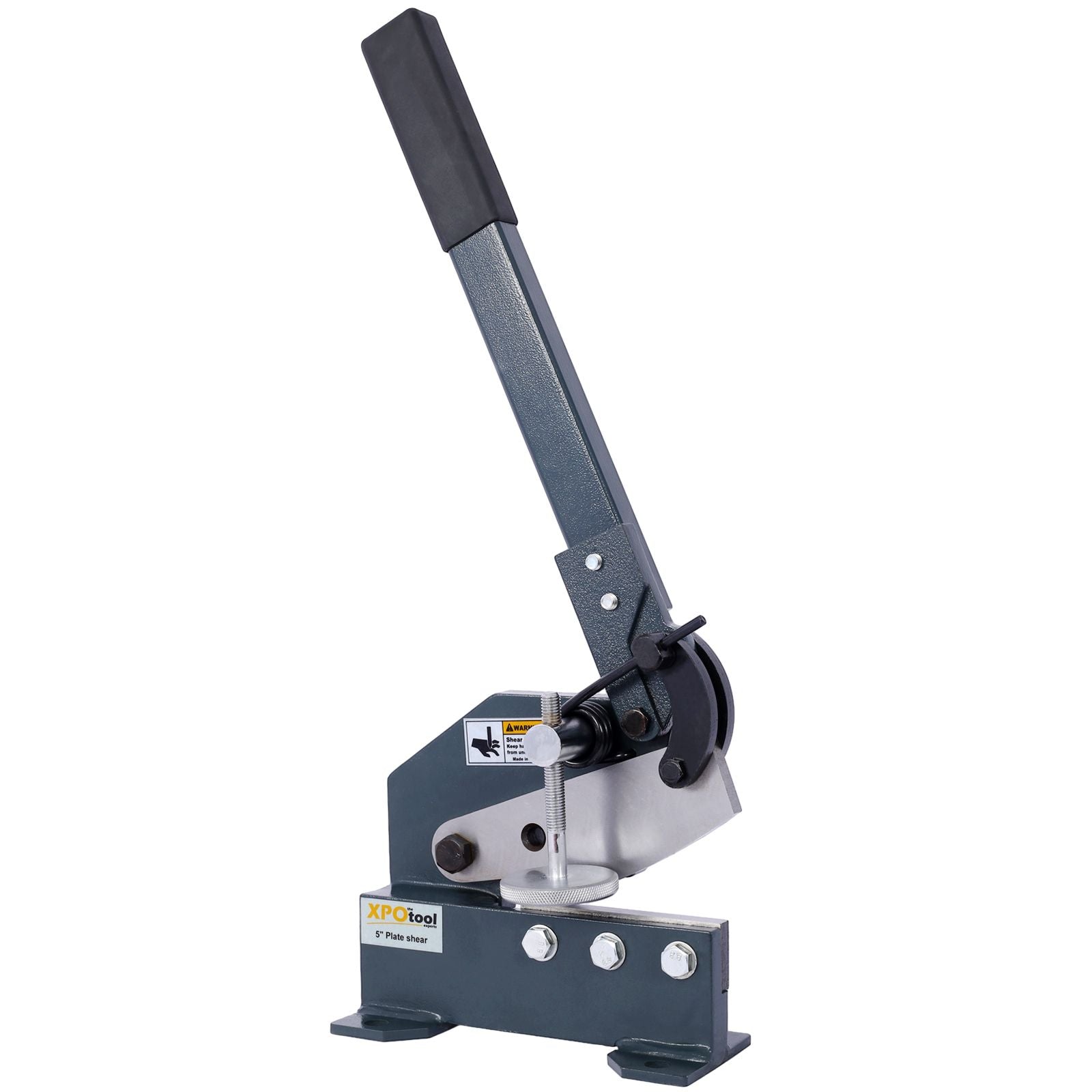 Industrial 5-Inch Sheet Metal Plate Shear, Solid Construction Mounting Type Metal Shear, High Precision Manual Hand Plate Shear - Discount Msrp 
