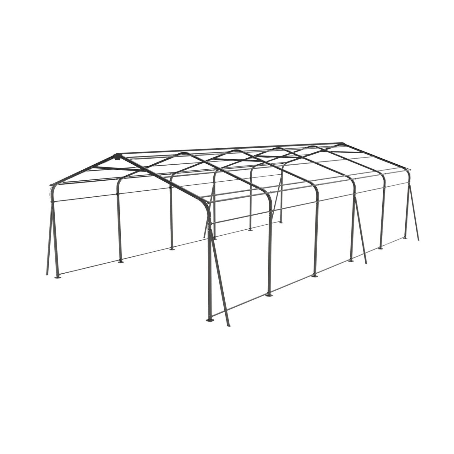 Campcraft 13 x 26.5 ft carport, 0.25mm thick, with protective film to prevent scratching, 2 pairs of adhesive gloves, 3 hooks, 12 expansion screws, 6 fixed iron pieces - Discount Msrp 
