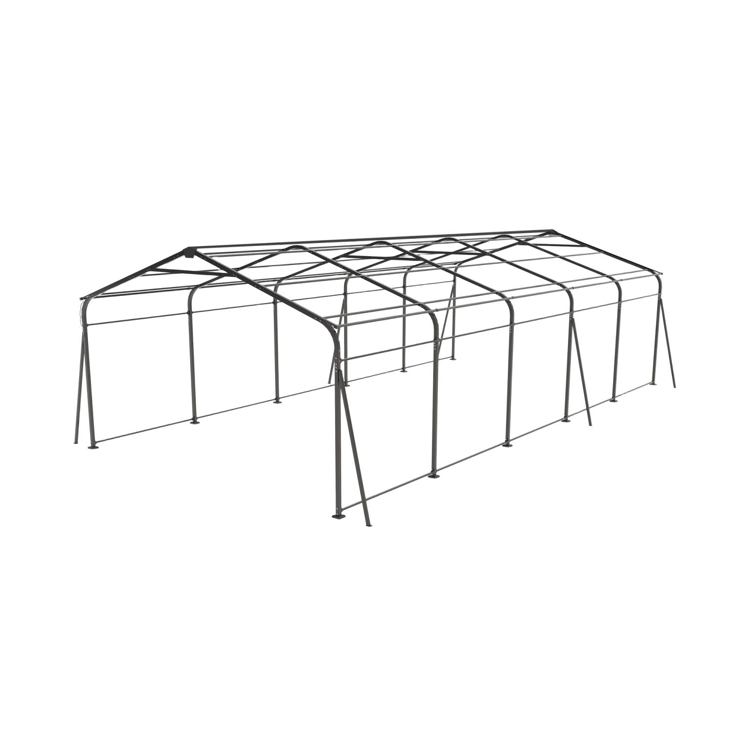 Campcraft 13 x 26.5 ft carport, 0.25mm thick, with protective film to prevent scratching, 2 pairs of adhesive gloves, 3 hooks, 12 expansion screws, 6 fixed iron pieces - Discount Msrp 