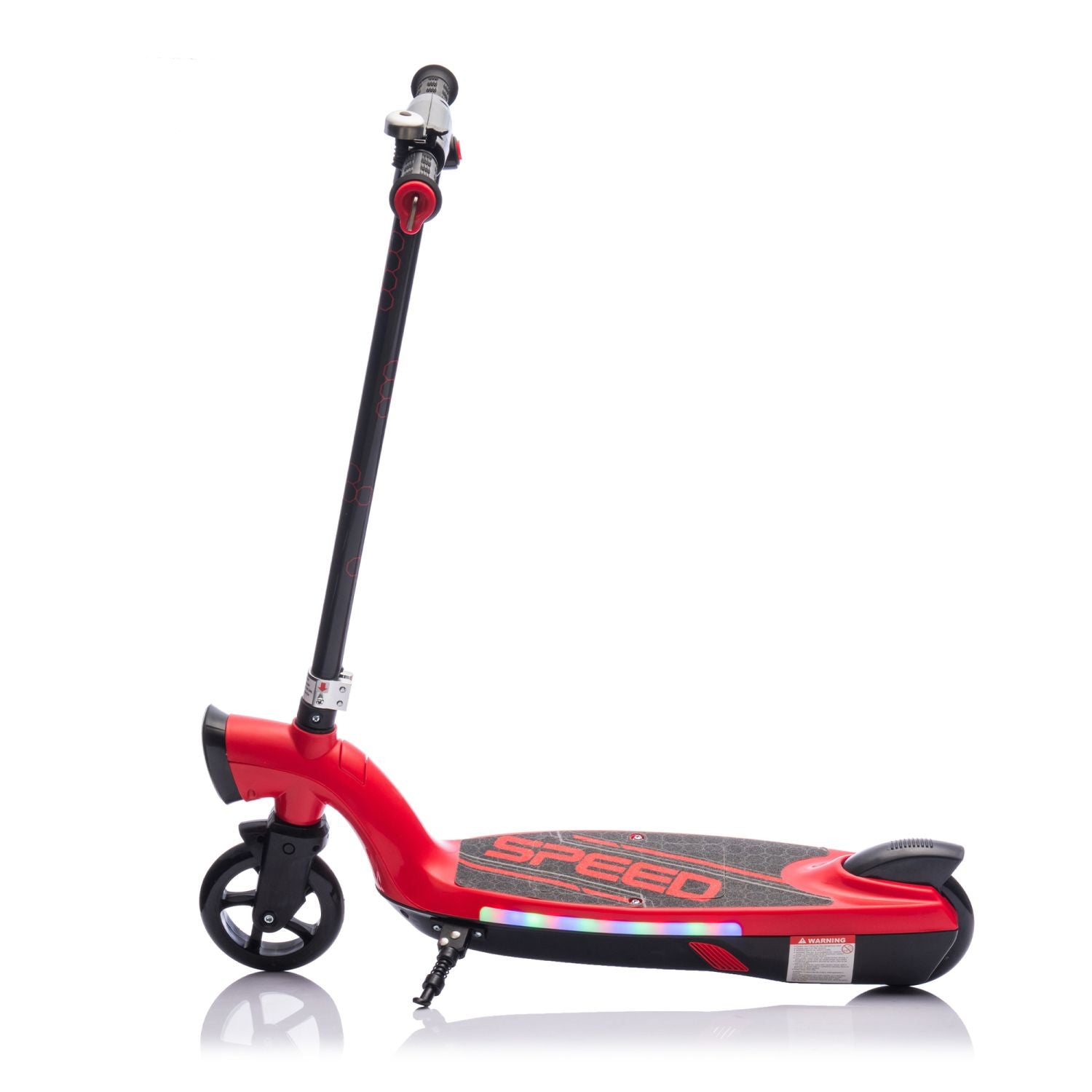 Kids Ride On Electric Scooter With Kickstand,Scooter Bell,Faster Speed And Longer Usage Time,Rear Brake,Wider Pedal,Non-Slip Handle,Colorful LED Lights,5.59-6.84 MPH For Kids 6+. - Discount Msrp 